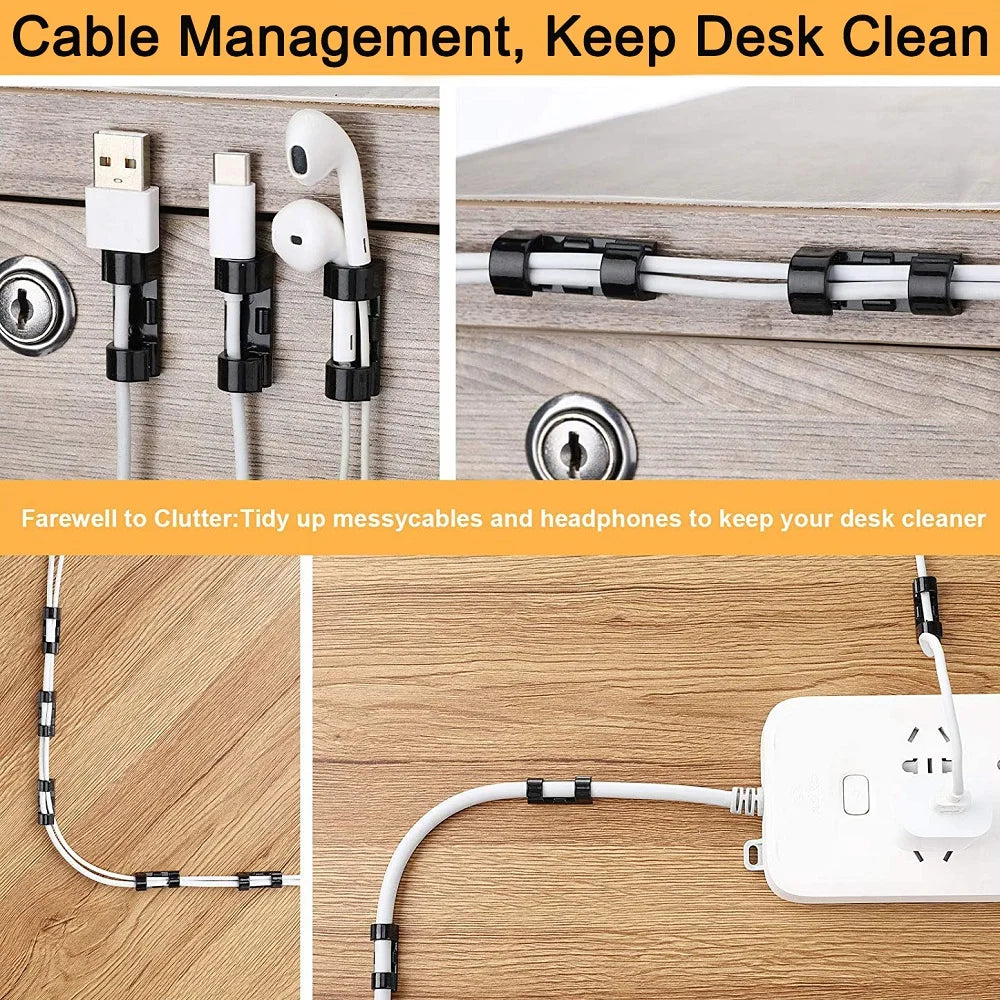 Untoom Cable Organizer Clips Desktop