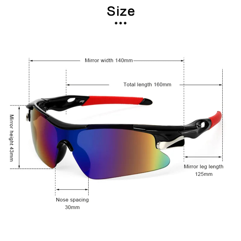 New Cycling Glasses UV400 Multicolor