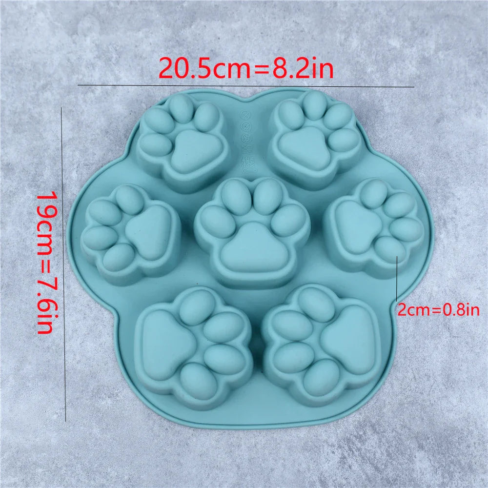 Cat Footprint Silicone Mold Cake Moulds Cookie Cutter