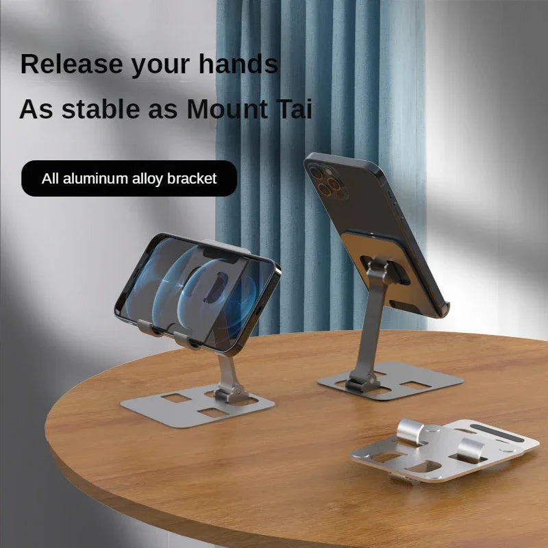 Universal All Aluminum Alloy Foldable Desk Phone Holder