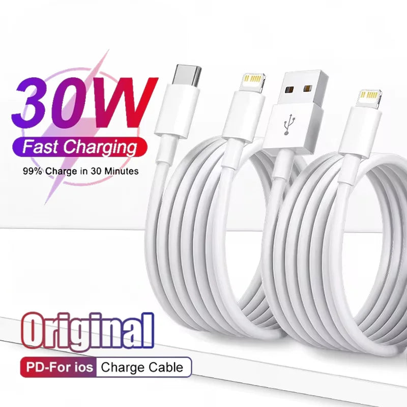 30W PD Fast Charging USB Cable For iPhone